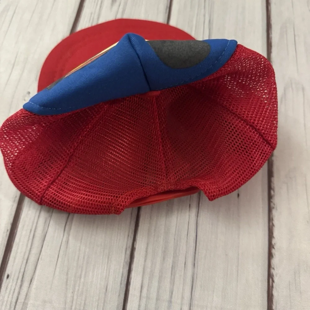 Vintage Mickey Mouse‎ Disney Trucker Hat Red Blue Snapback Mesh One Size Kids